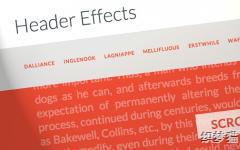 jQuery����ͷ���̶�������Ļ�����任Ч��Header Effects���