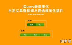 jQuery���������Զ��嵥ѡ��ť�븴ѡ���������